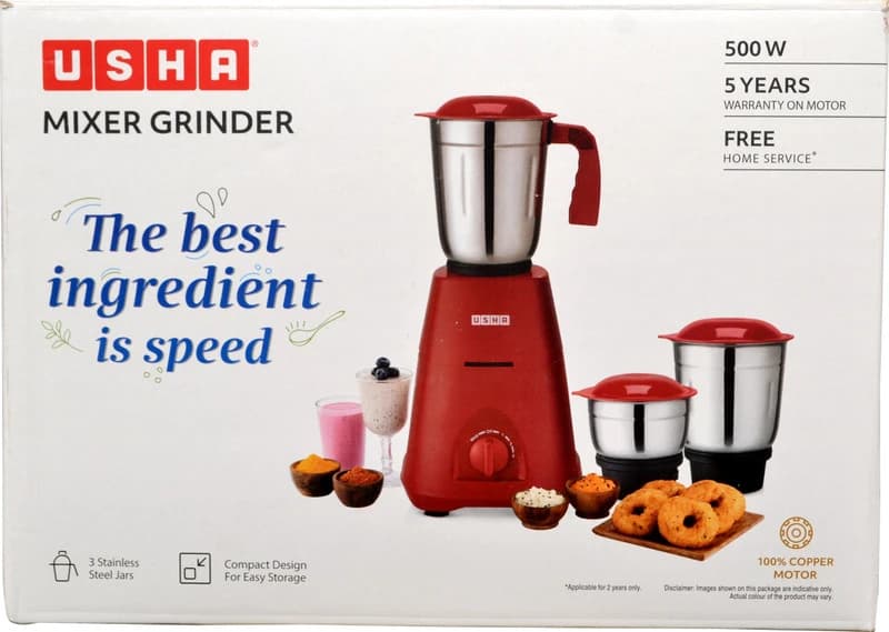 Usha MG 3750 Mixer Grinder with 3 Jars image